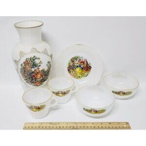 Termocrisa Vase And 2‎ Each Of Cups, Bowls Plus One Plate model 29 colonial